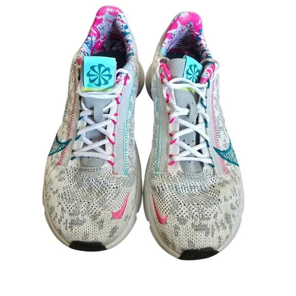 Nike Superrep Go 3 Flyknit Next Nature Photon Dust Dynamic Turquoise Pink W9 - Picture 2 of 5